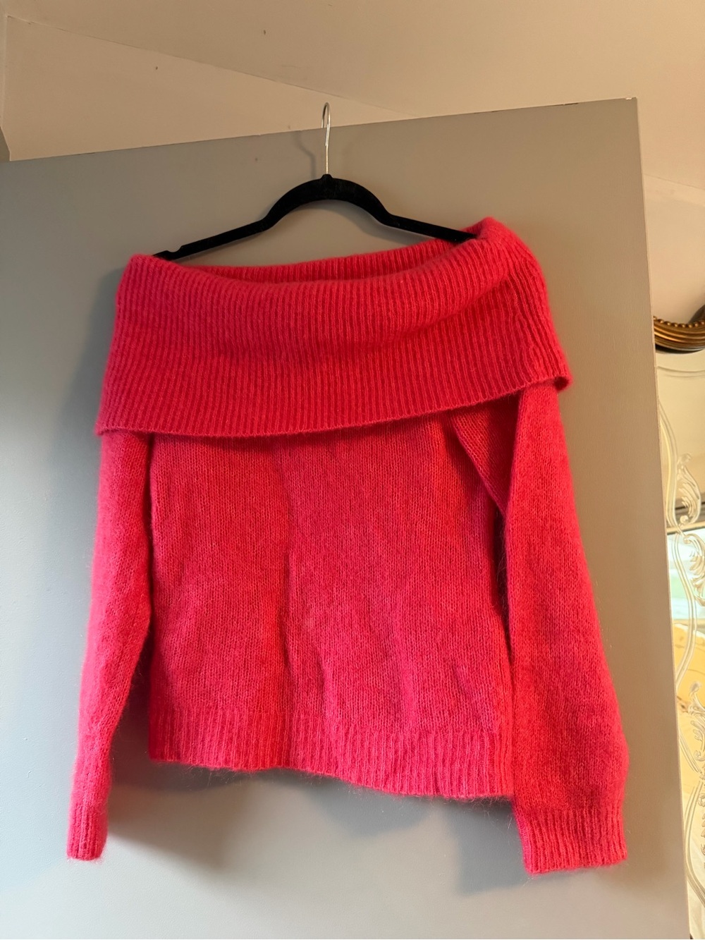 Sezane Aurore Off the Shoulder Sweater